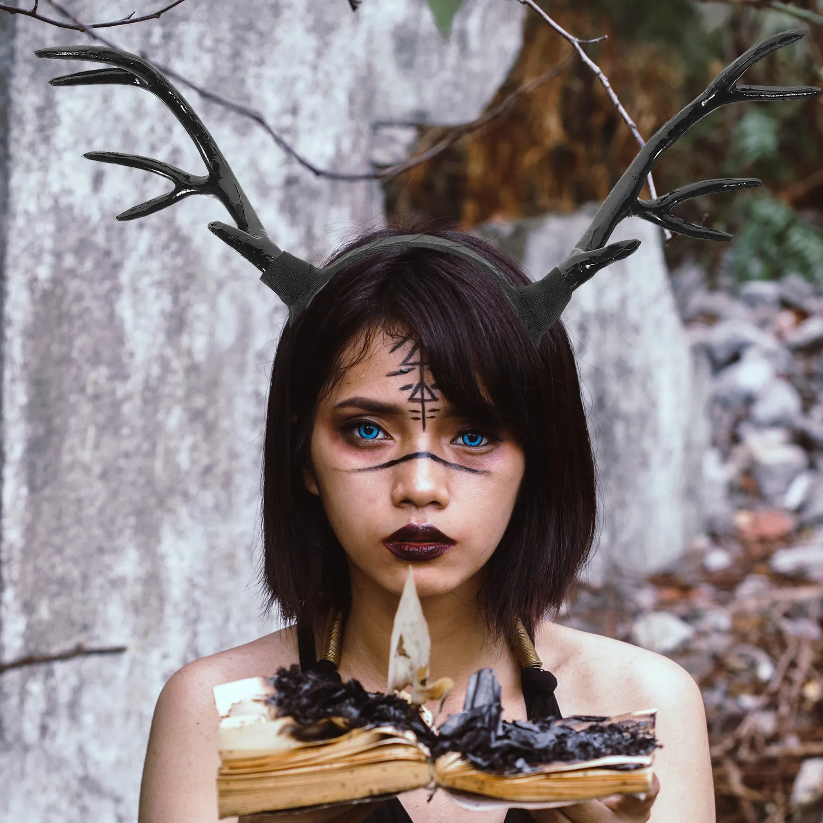 

Antler Headband Christmas Hair Band Festival Head Band Cosplay Party Supply Photo Prop for Adults Light Weight Sturdy Plastic