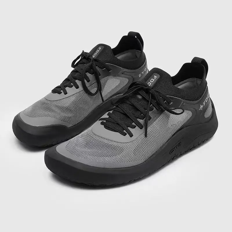 Men Barefoot Hiking Shoes Soft Sole Mesh Breathable Outdoor Trekking Sneakers Men German Army Style Training Casual Shoes