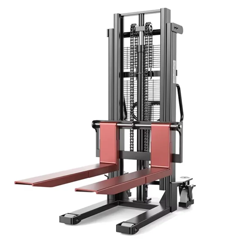Hand Push Forklift Stacker 1ton 2 Ton 3 Ton Hydraulic Pallet Stacker Machine Manual Forklift