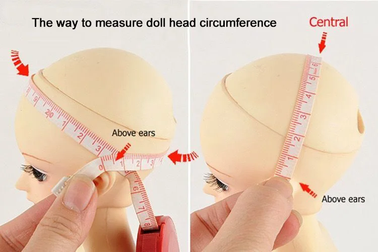New 1/6 1/4 1/3 Doll's Wig for 30/45/60cm Bjd Doll Soft Silk Short Hair Girl Toys Dress Up Play House Doll Accessories, No Doll