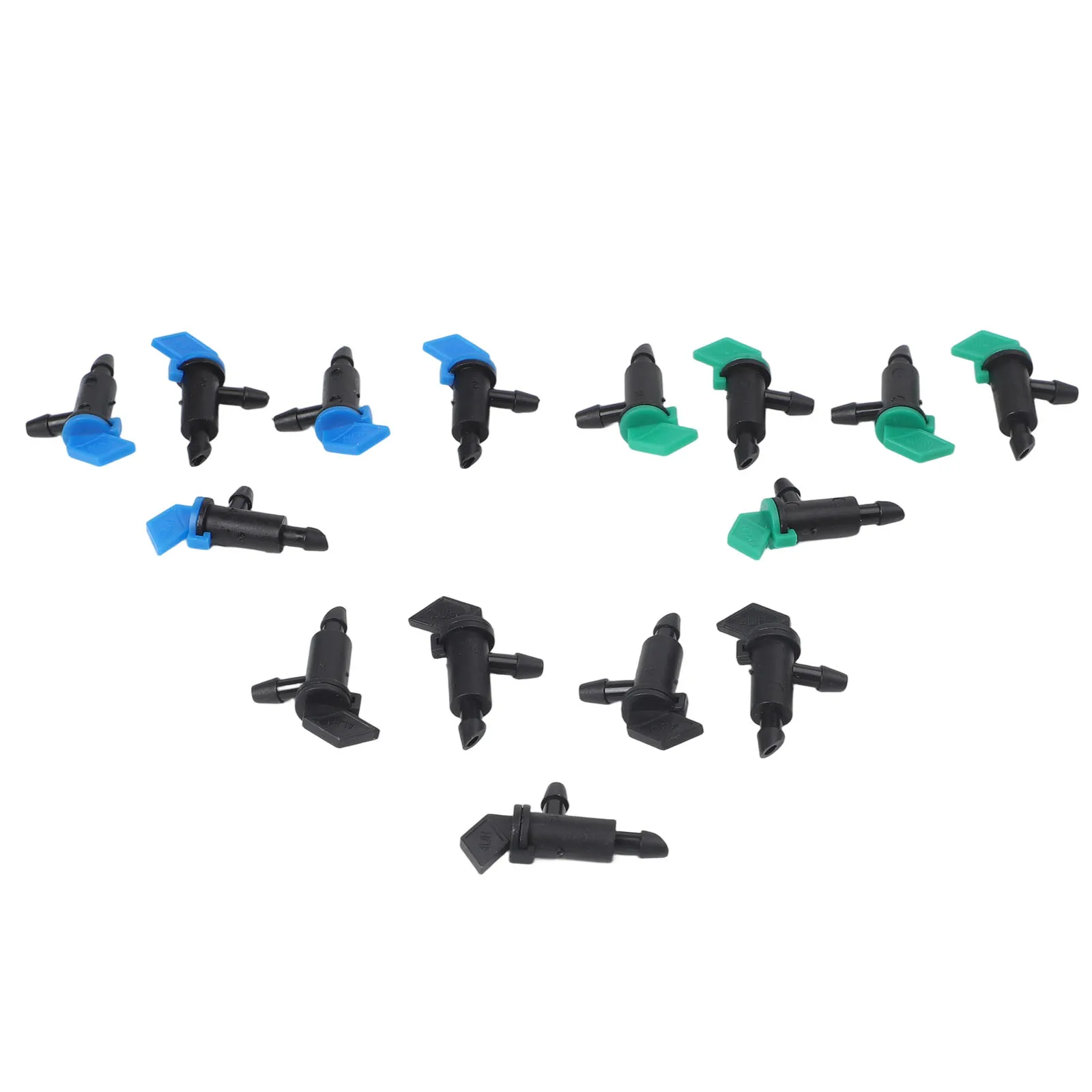 300/60PCS Irrigation Drip Emitter Garden Flag Irrigation Dripper PE Efficient Garden Irrigation Drip Emitters For Water-Saving