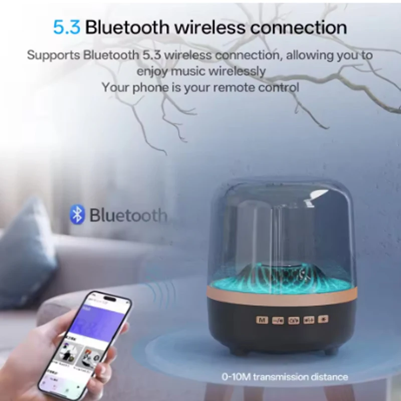 Emeka New Harman Kardon 4th Generation Same Model سمّاعات بلوتوث، مضخم صوت RGB لسطح المكتب، مكبر صوت لاسلكي بإضاءة أجواء #5