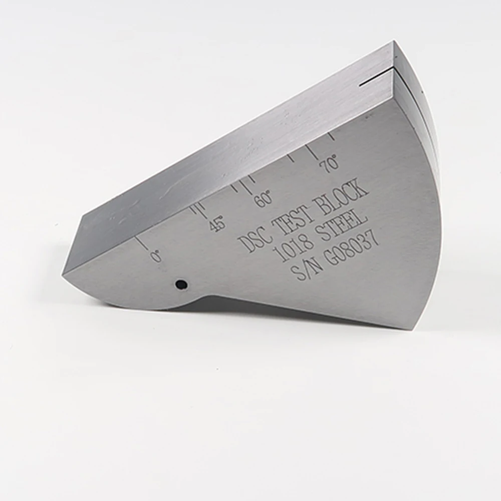 TMTECK AWS نوع DSC كتلة المعايرة القياسية AWS D1.1/D1.1M-2020 بوصة نوع 1018 الصلب لمحولات شعاع الزاوية