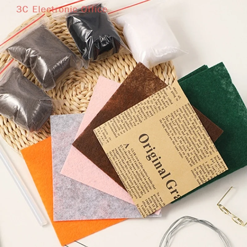 1 Set Animals Adult Felt Animal Sets Needle Felted Mice Kits With Supplies And Instructions Needle Felting Kit For Christmas