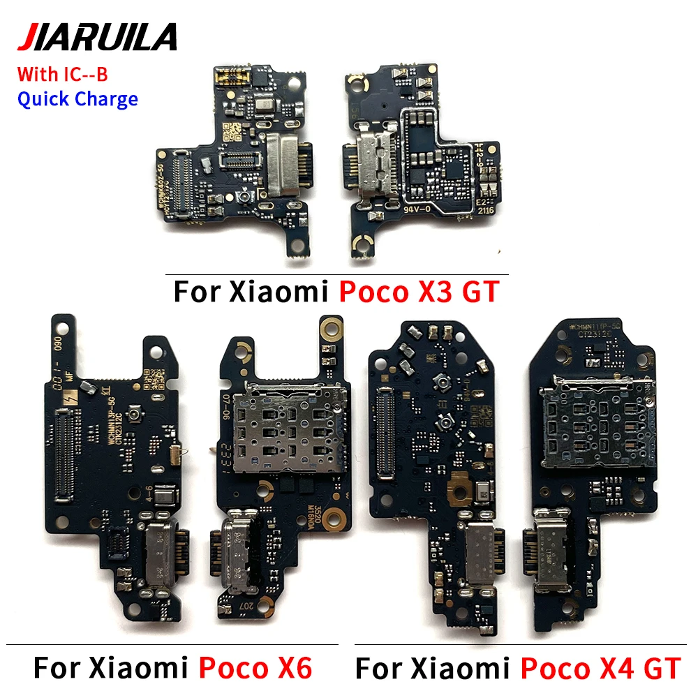 Good quality Charger Board PCB Flex For Xiaomi Poco X3 X4 GT X6 X6 Pro USB Port Connector Dock Charging Ribbon Cable