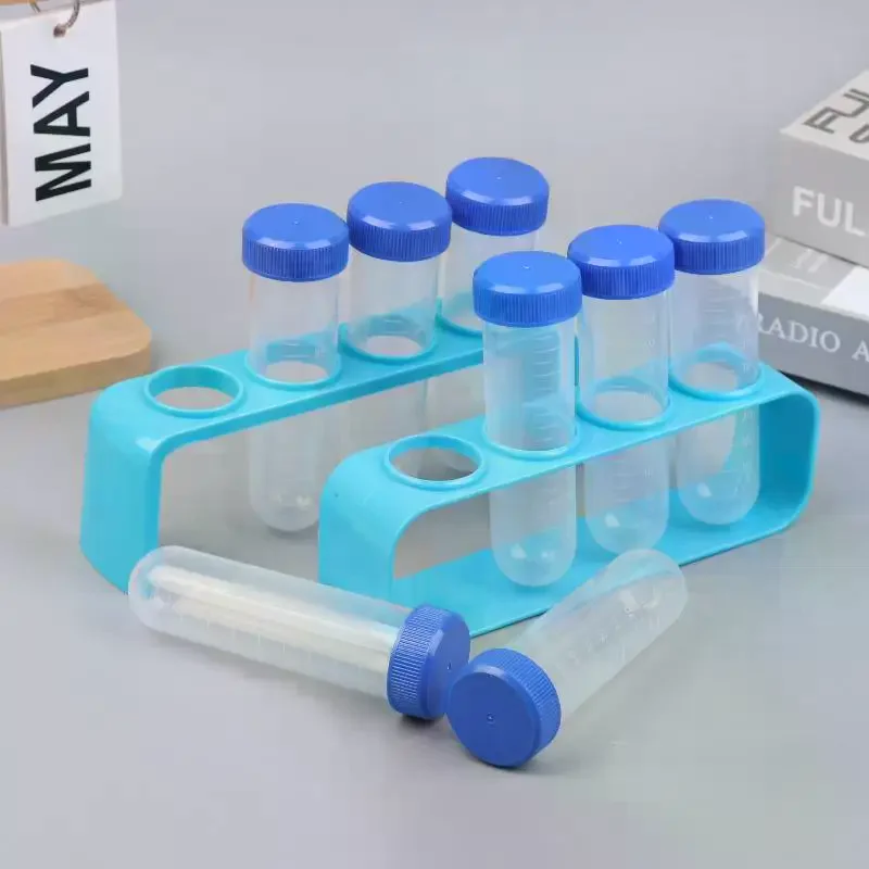4Pcs Clear 50ml Centrifuge Tubes With Test Tubes Stands Science Kit For School Science Experiment Educational Suppiles