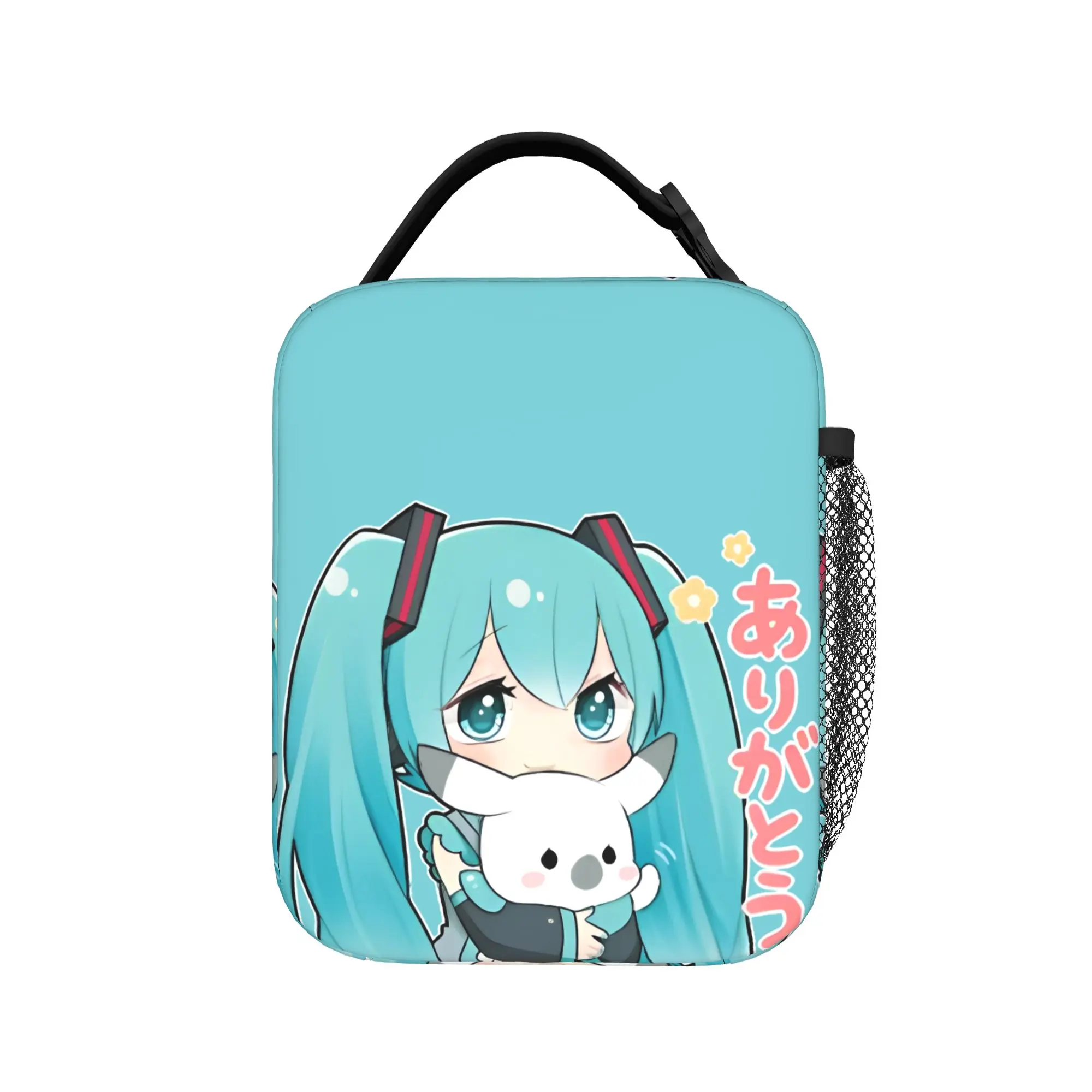 Hatsune Miku Thermal Insulated Lunch Bag for Work Reusable Food Bag Container Men Women Thermal Cooler Lunch Boxes 3
