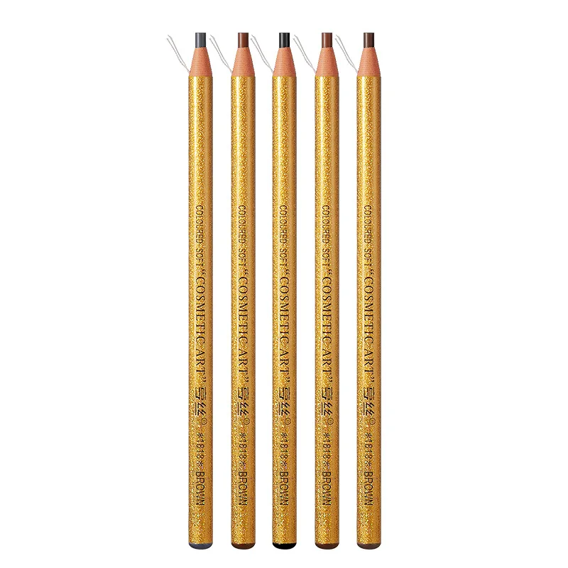 Lápis de sobrancelha impermeável, Eye Brow Lápis, Long Lasting, Cosméticos Profissionais, Sobrancelhas Maquiagem, Tatuagem Tint Pen, Natural, 1Pc