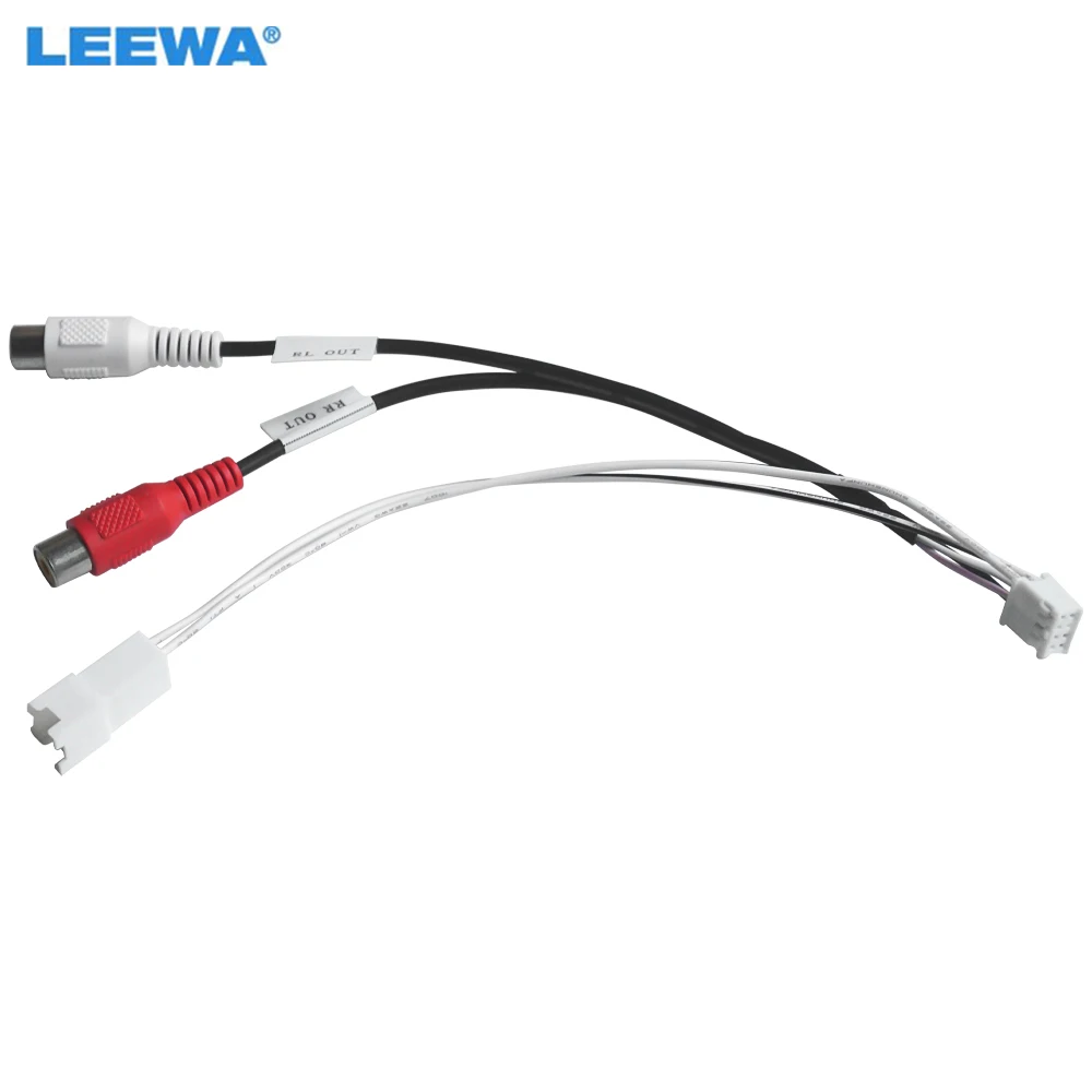 LEEWA Car 8pin Audio Wiring Harness Cable Adapter Special For 9