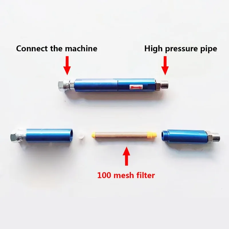 sMaster Airless Spray Machine Filter With Two Connector Joint  Adapters Airless Paint Spray Gun Accessories