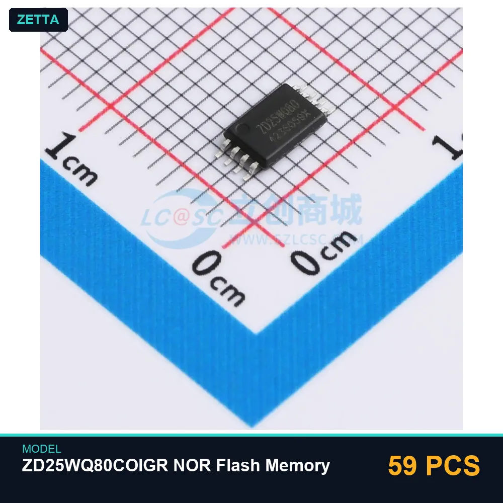 59 PCS Zetta ZD25WQ80COIGR NOR Flash Memory