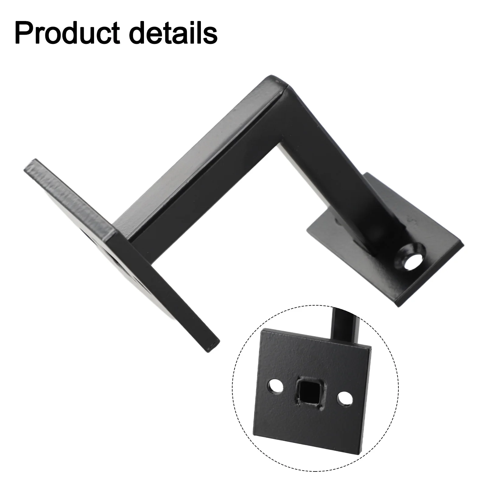 Stainless Steel Handrail Bracket for Stair Bannister Wall Support Compatible with Residential and Commercial Use