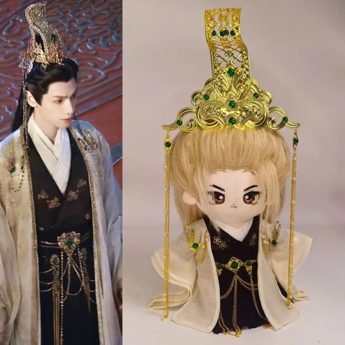 Water Dragon Song Tang Li Ci Baby Clothes 20cm LuoYunxi Cotton Doll Clothes 20cm Cotton Doll Clothes Ancient Uncle Guo's costume