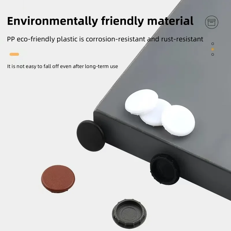 50pcs 10-12mm Eco-Friendly Furniture Screws, Protecting the Screw Caps, and Decorative Dust-Proof Plastic Cover for the Holes view 3