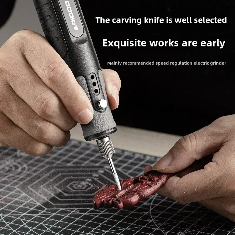 

220V Mini Handheld Rotary Tool Combo for Polishing and Carving, Electric Engraving Kit for Jewelry Making and DIY Projects C