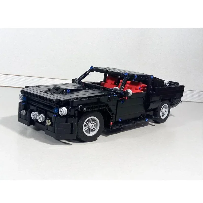 MOC-2541 noir classique voiture de sport GT500 assemblage épissage bloc de construction modèle 1131 blocs de construction pièces enfants anniversaire jouet cadeau