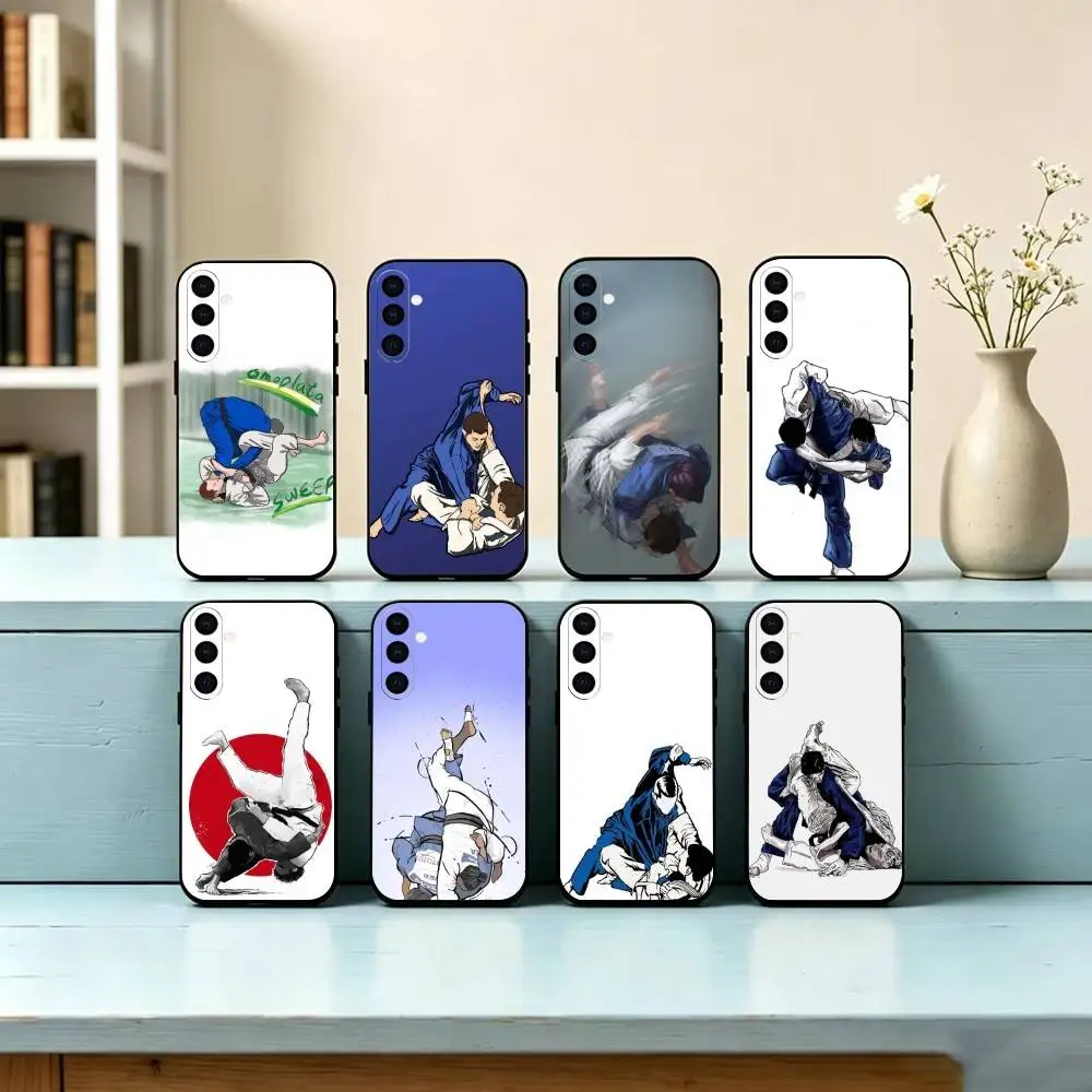 J-Jujitsu Judo Phone Case For Samsung Galaxy A73,A72,A71,A70,A53,A52,A51,Others Soft Black Cover