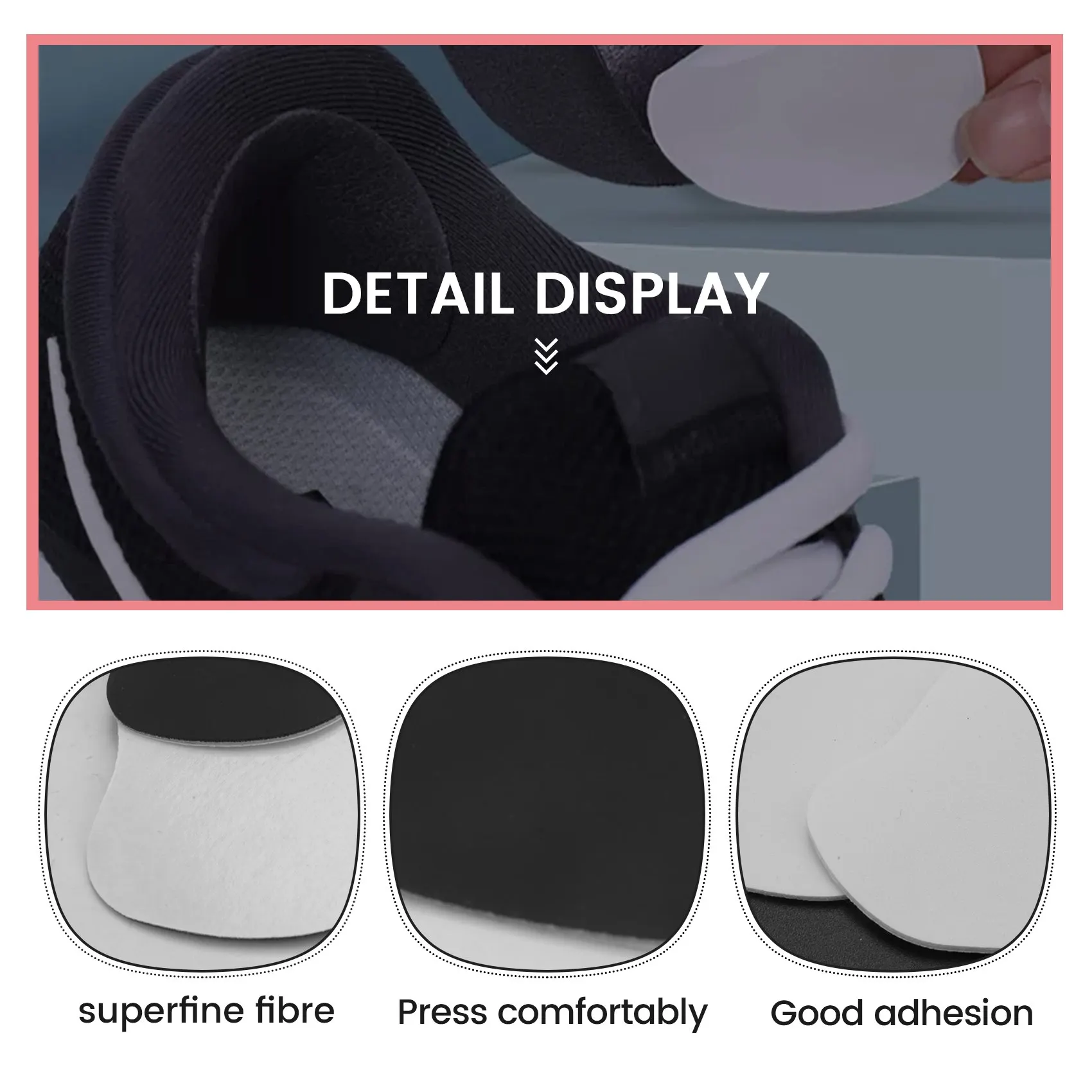 

FX-Shoe Heel Repair Sneaker Hole Repair Sneaker Repair Patch Self-Adhesive Shoe Heel Patch Shoe Hole Prevention Patch