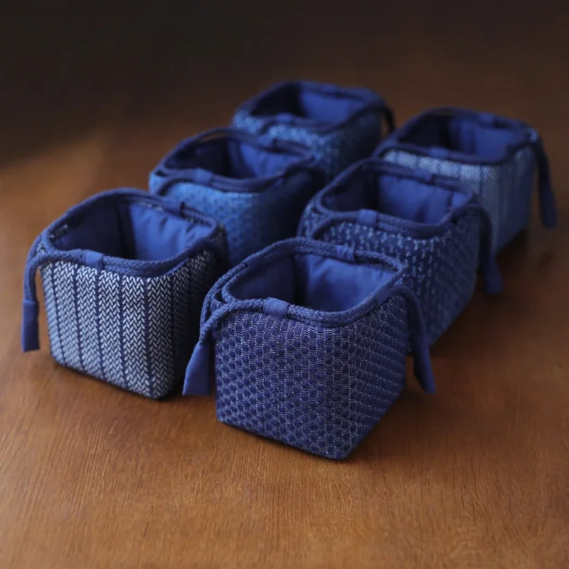

Retro Chinese Style Teapot Teacup Storage Bag Portable Travel Tea Set Storage Bag Tea Pots Cup Gaiwan Package Denim Cloth Bag