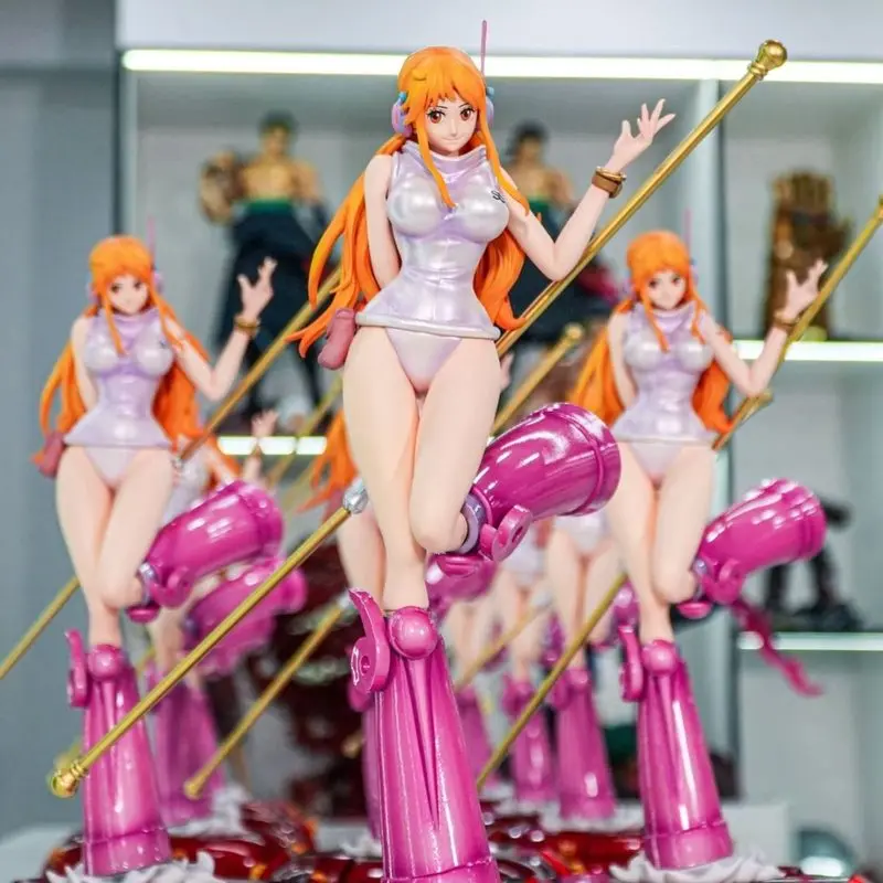 

JT One Piece Nami Statue Egghead Island Series Glossy Pearl Finish Magnetic Base Anime Collectible Decor Male Gift Peripheral