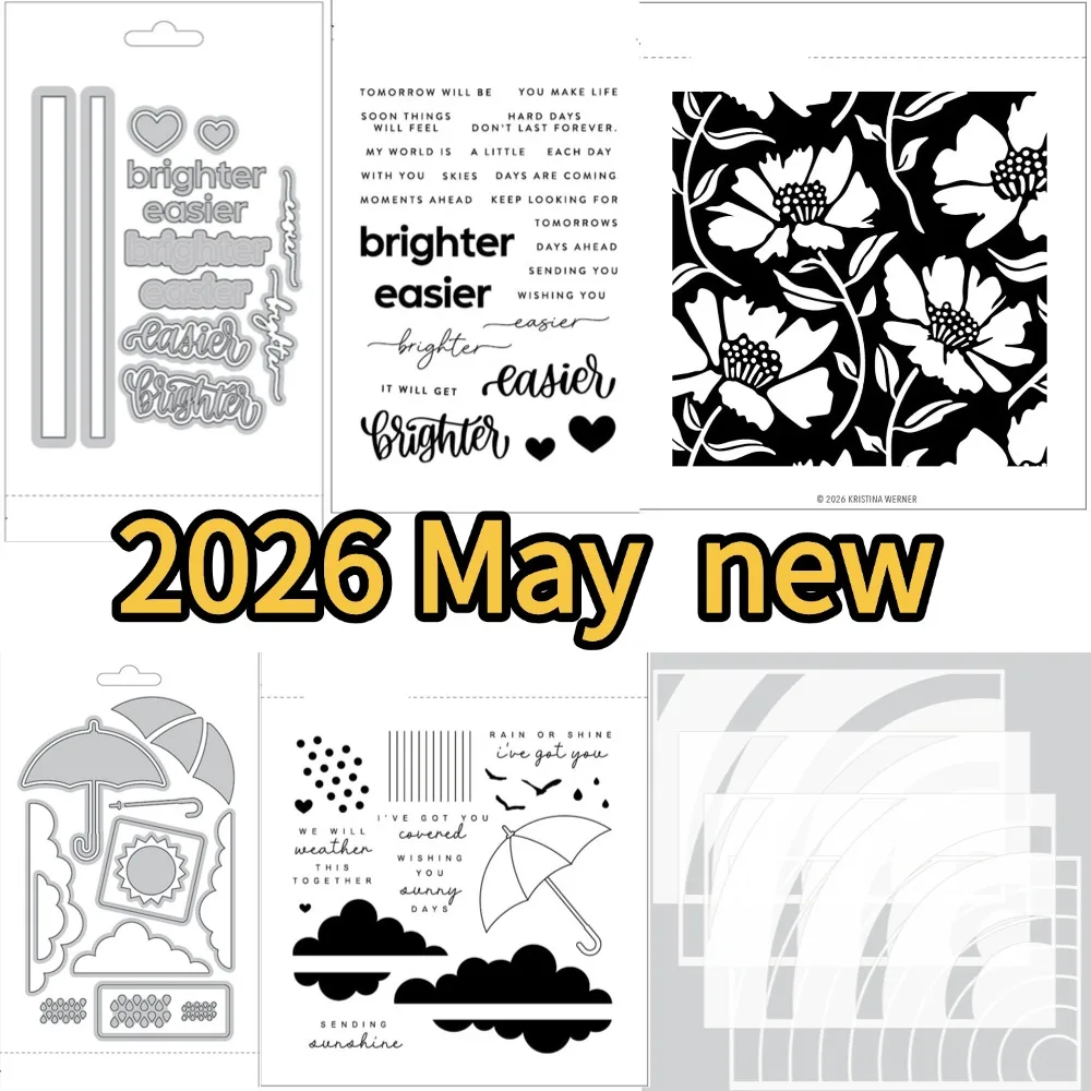 

2026 April new Cutting Dies & Stamps & Stencil Scrapbook Diary Decoration Stencil Embossing Template DIY Greeting Card Handmade