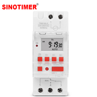 SINOTIMER 30A High Load 220V 7 Days Digital Programmable TIMER SWITCH Relay Time Control for ON/OFF at a Preset Time