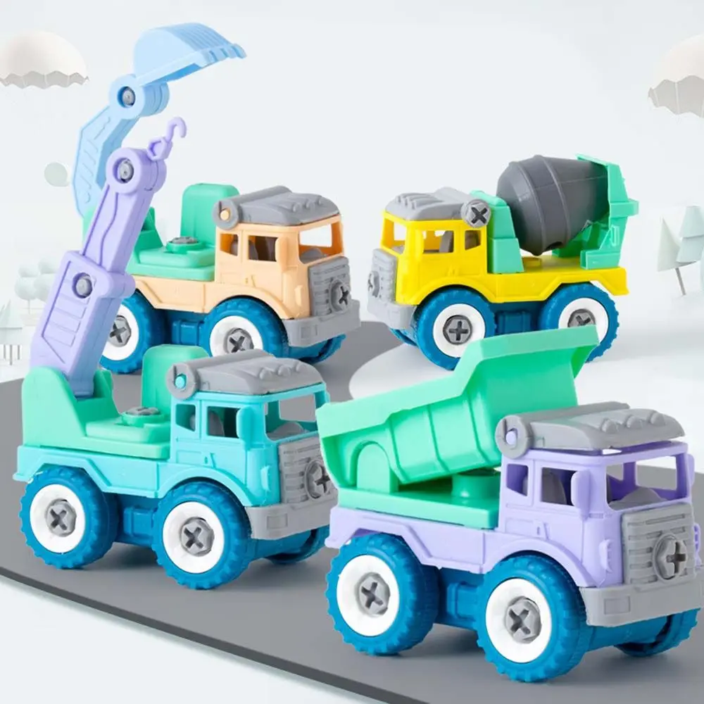 

Bulldozer Models Screw Build Construction Excavator Construction Toy Fire Truck Model Car Model Toy Engineering Car Model