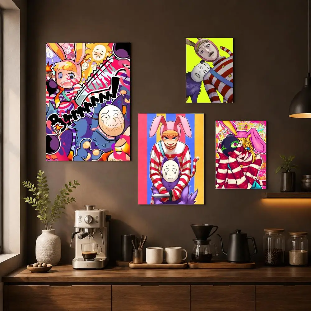 Popee The Performer Poster Waterproof Wall Art Sticker For Home Living Room Bedroom Bar Vintage Decor High Quality Print Gift