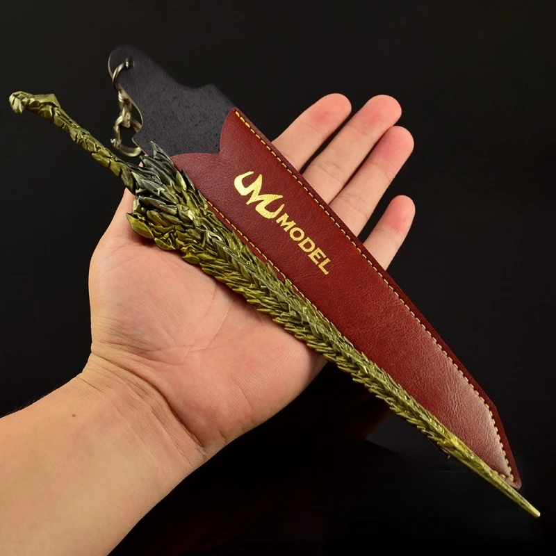 Eldenn Dragon King Rock sword weapons Model Game Peripherals Toy Knife Leather Case Version Metal Crafts Ornaments Gifts for Boy