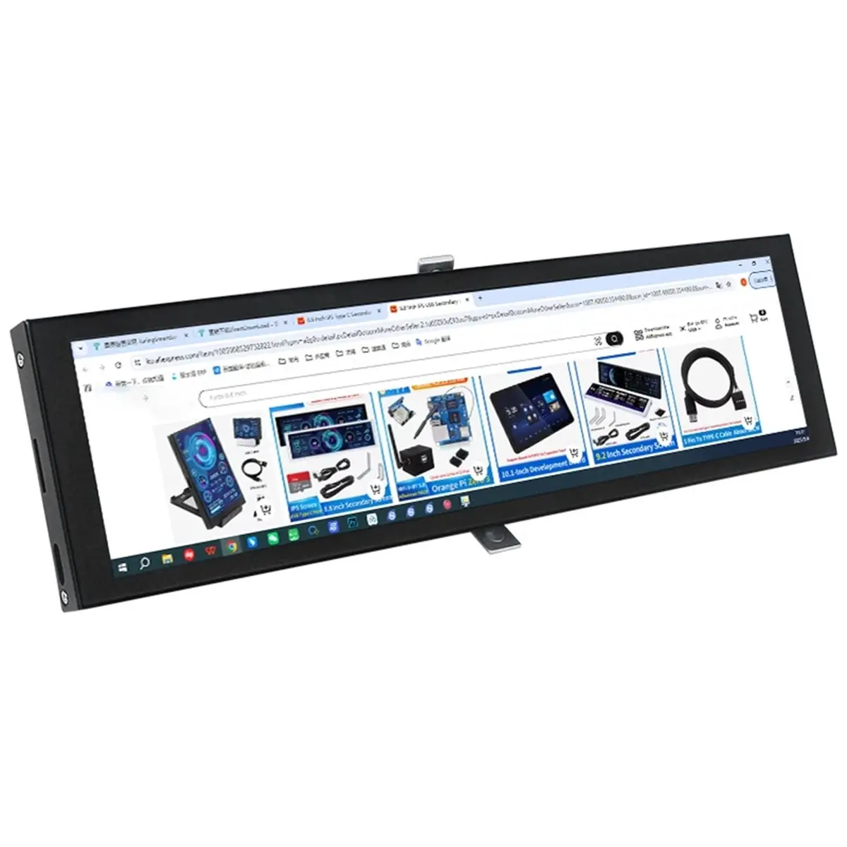 NEW 8.8 Inch IPS Type C Secondary Screen USB-C Interface Computer Monitoring CPU GPU RAM Dislpay Smart Screen White
