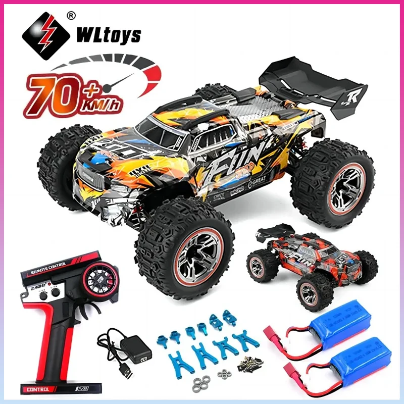 WLtoys 184008 4WD RC Car 1/18 Professional Truck 70KM/H High Speed Drift Racing Remote Control Vehicle Toys for Children Boys