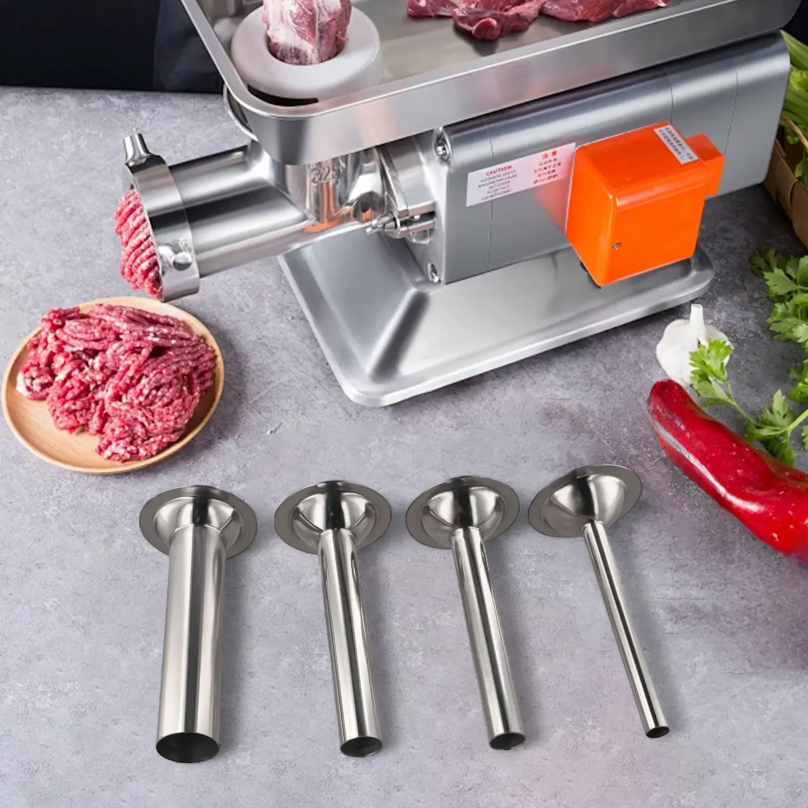 Precise Filling Meat Grinder Funnel Meat Grinder Attachment High-quality Stainless Steel Mess-free Operation Rust-resistant