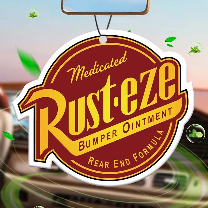 Rust eze, car air freshener, perfume pendant, rearview mirror suspension decoration, super cologne fragrance