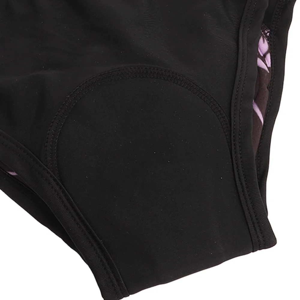 

3D Padded Women Cycling Underwear Black&Purple Quick Dry Women Bicycle Briefs Soft Polyester, Silicone Women Bike Shorts