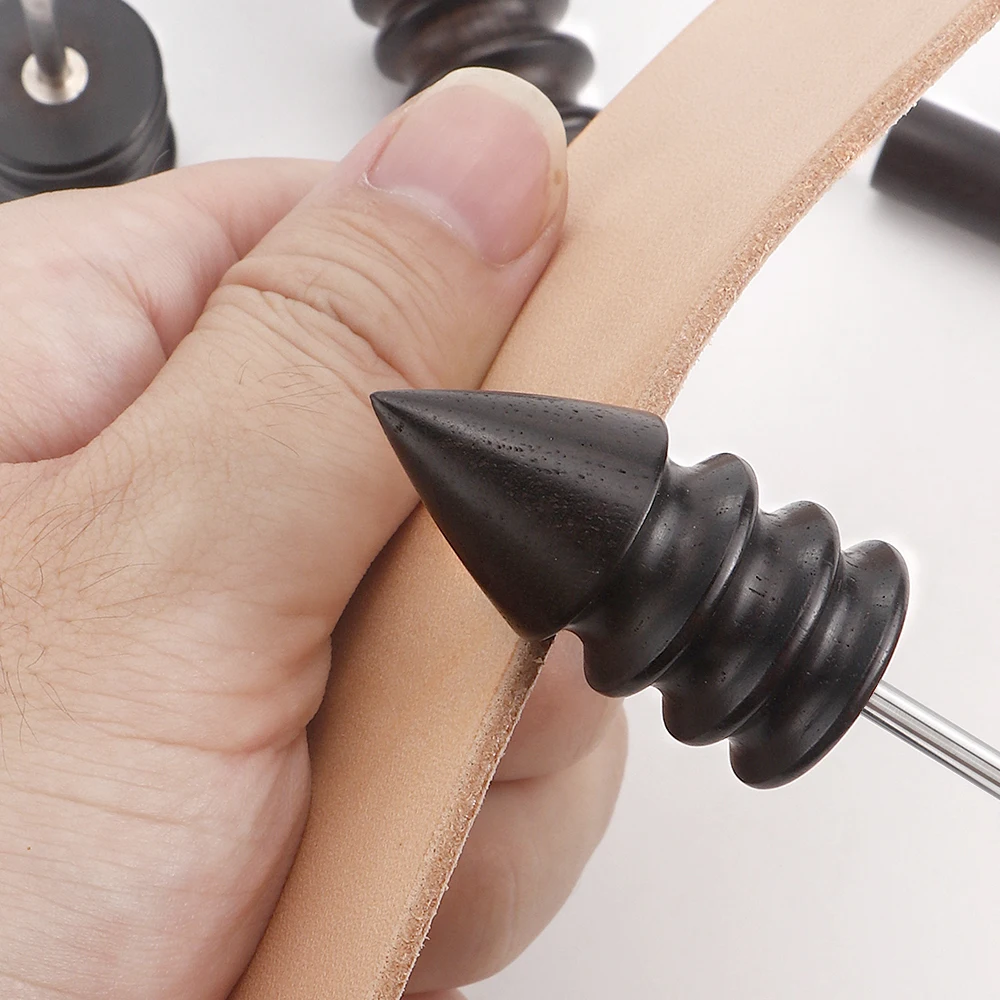 Wood Leather Burnisher Polished Rods Leather Craft Edge Slicker Tool Electric Polished Tip Head DIY Rotary Polished Rods - view 2