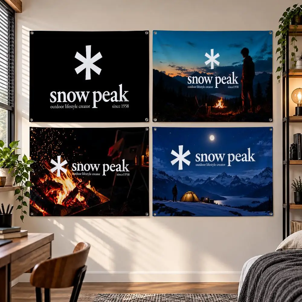Brand Snow Peak Flags Flag Suitable For Party Club Outdoor Interior Wall Decoration Banner Fans Gift