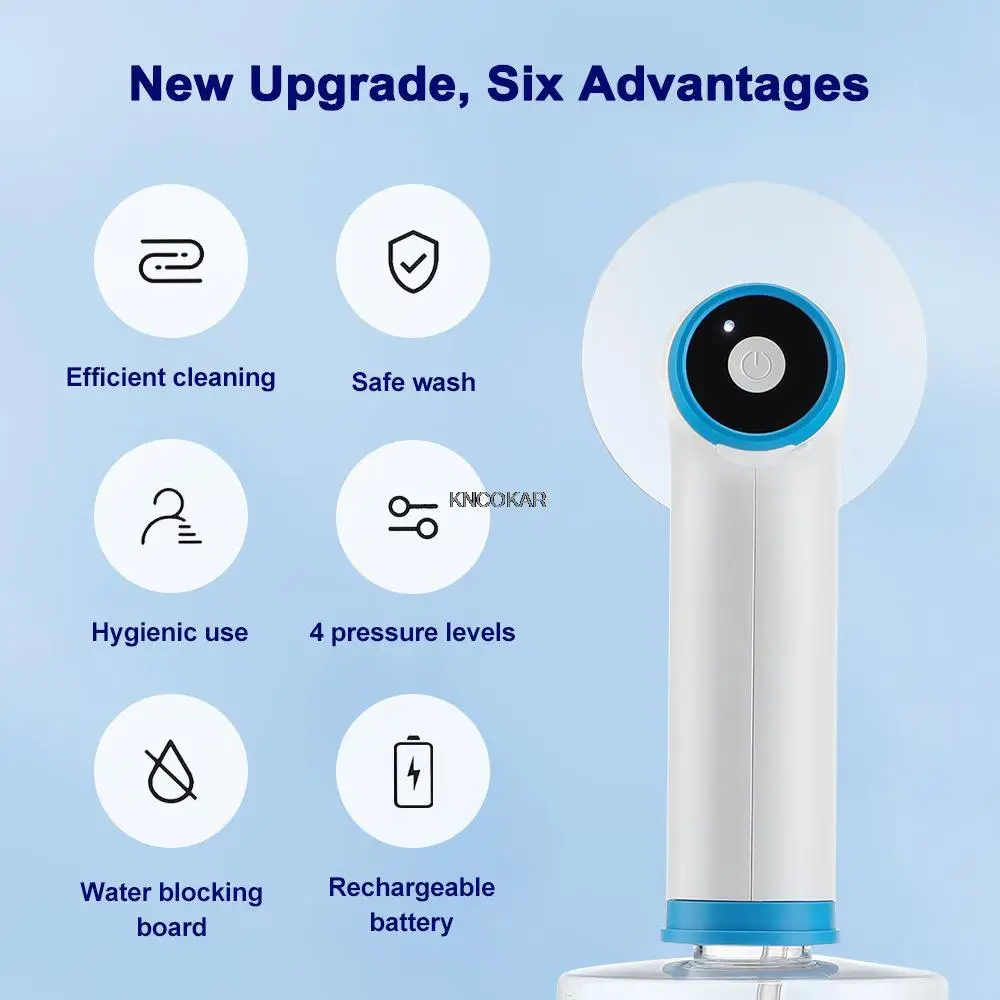 2023 شطف أذن كهربائي جديد مع غطاء للأذنين أداة غسيل الأذن المنزلية المحمولة لقناة الأذن