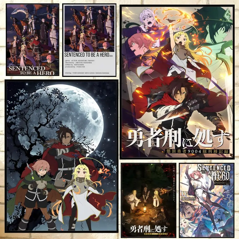 Isekai Anime Sentenced to Be a Hero Poster Versatile HD Waterproof Wall Art Self-Adhesive Decor for Any Space Ideal Gift