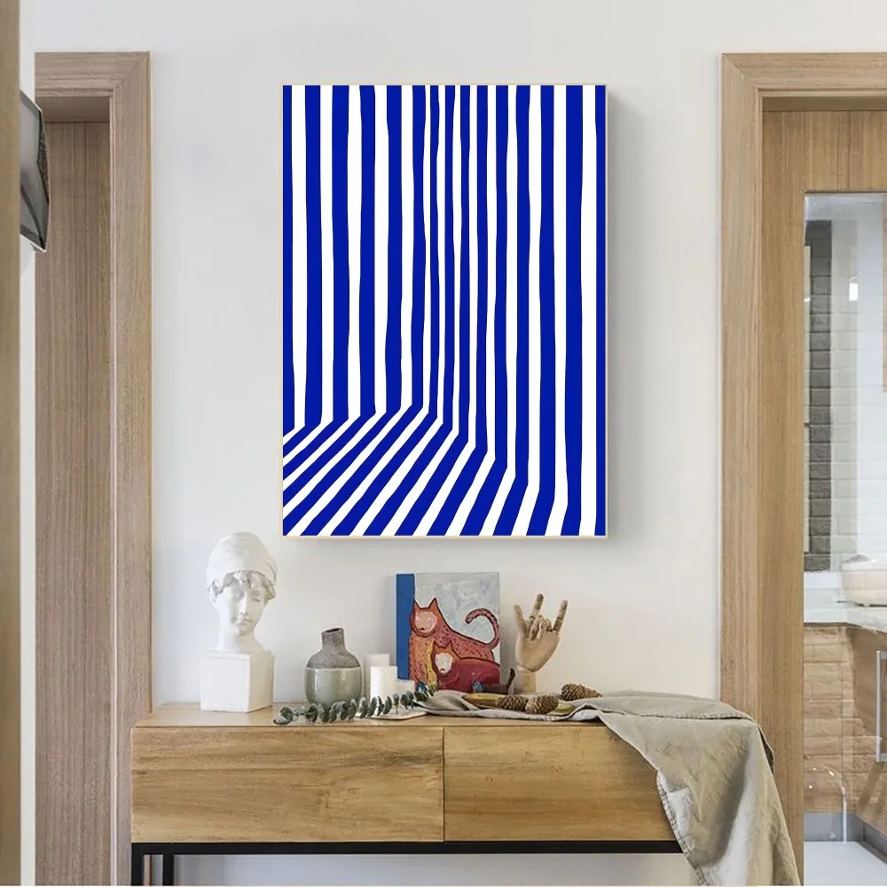 Abstract Klein Blue Simple Poster No Framed Poster Kraft Club Bar Paper Vintage Poster Wall Art Painting Bedroom Study Stickers