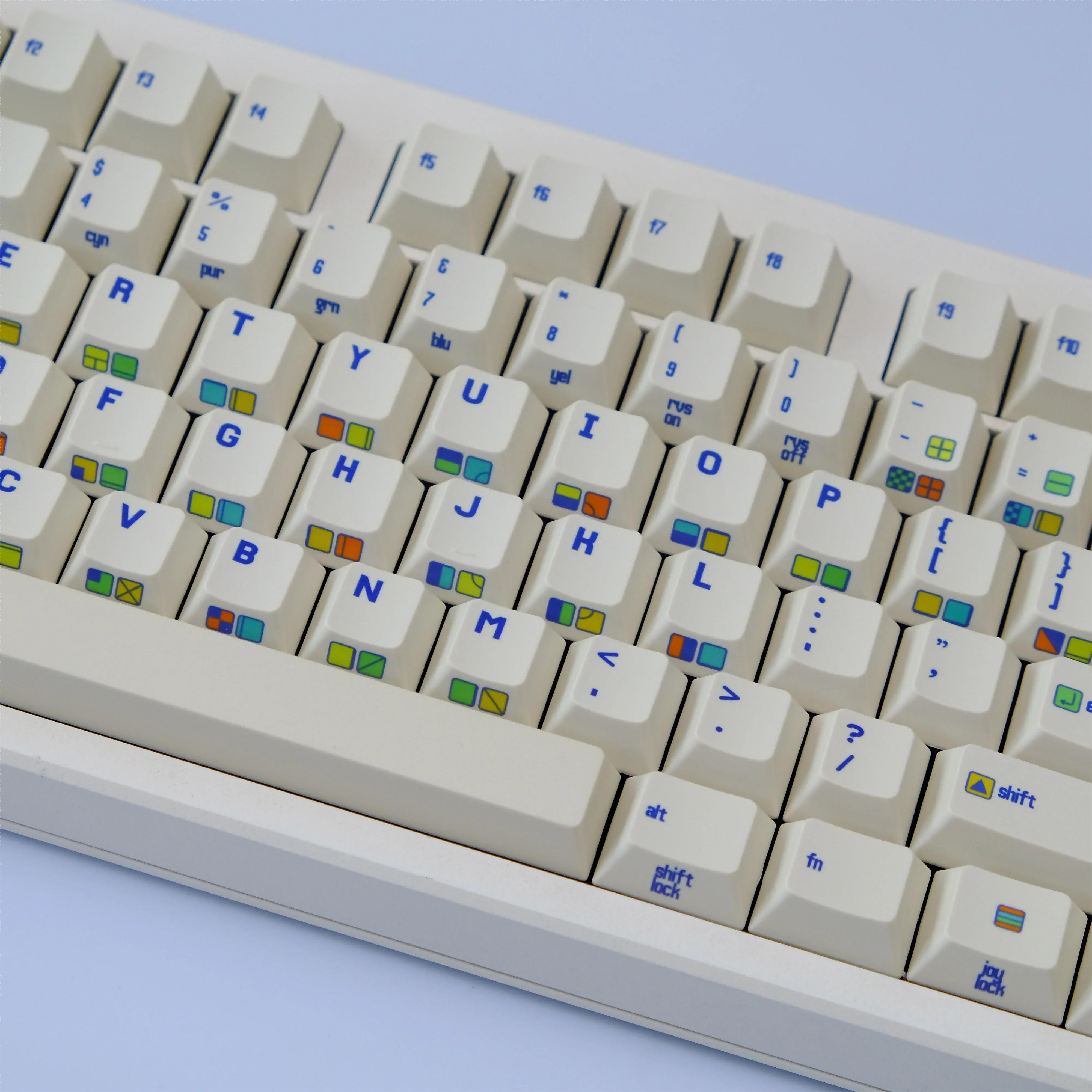 Peripherals original height side engraving hot sublimation C64R2 personalized retro keycaps full set