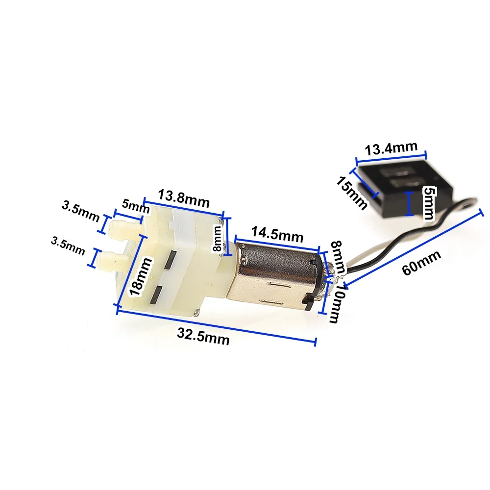 Micro Mini M20 Waterpomp Luchtpomp DC 5V Klein Membraan Waterkoeling Pomp Mute Stil