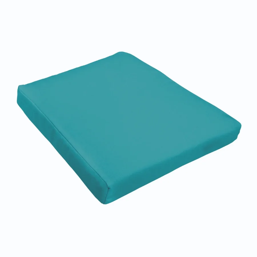 

Aqua Blue Tapered Indoor Outdoor Chair Cushion
