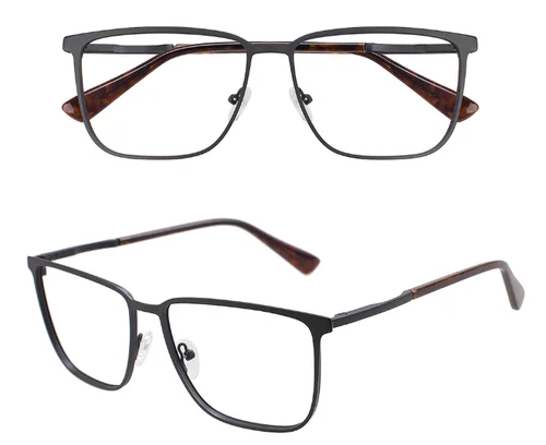 Imagen 2 del producto ZENOTTIC Gafas graduadas cuadradas Moda Metal Miopía/Gafas progresivas Las mejores gafas ópticas para hombres