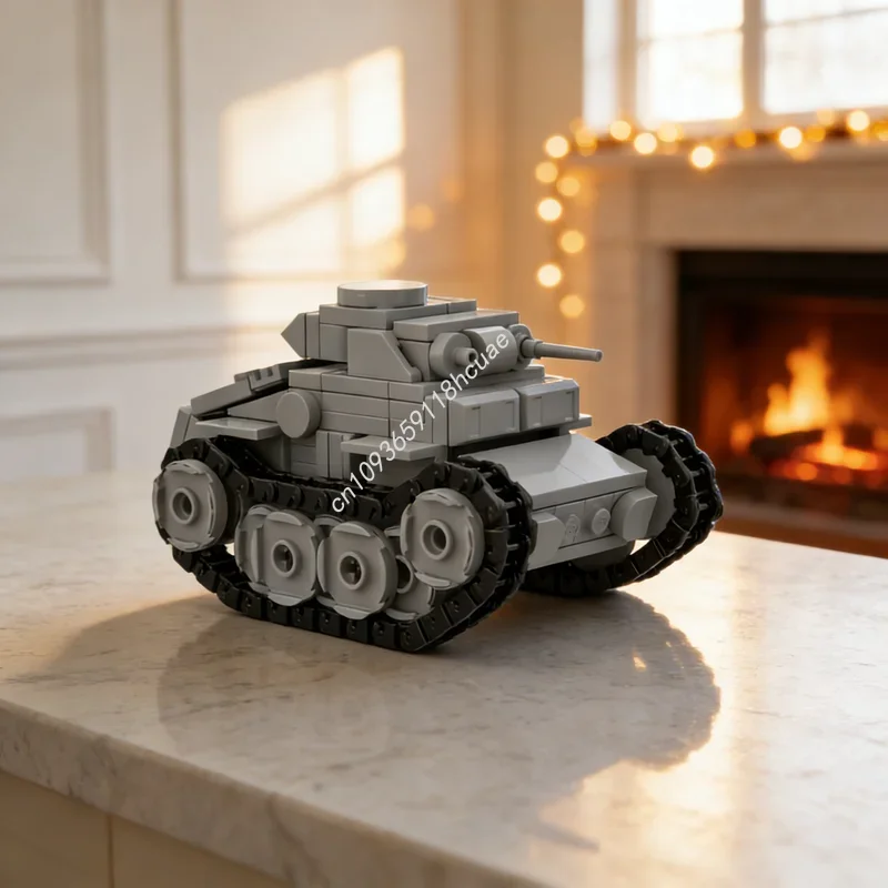 214 pièces MOC Discovery Panzer 2 J 1 Maquette à l'échelle Blocs de construction à assembler Cadeau de Noël Jouets créatifs Idée éducative