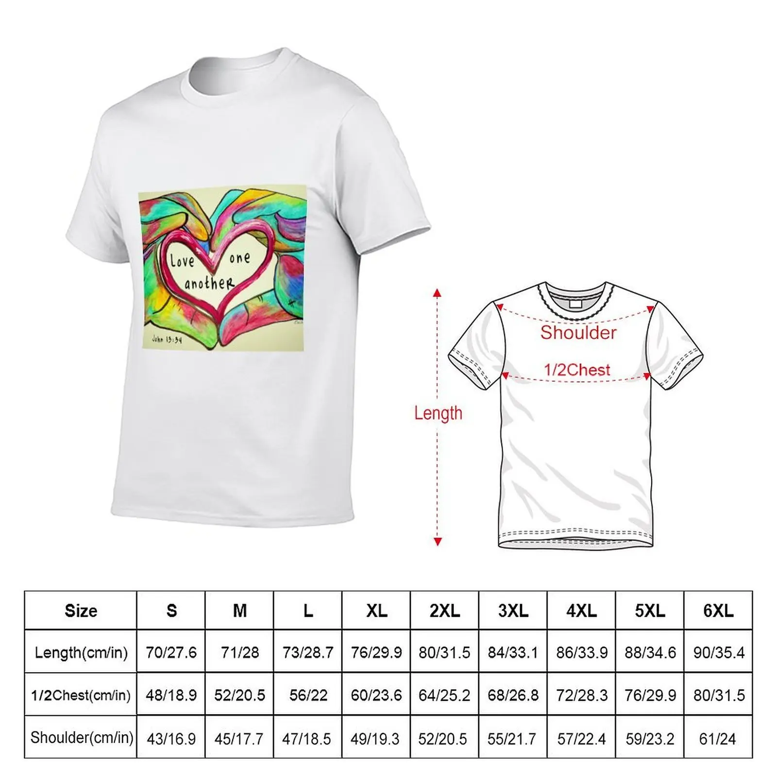 LOVE One Another John 13: 34 T-Shirt croswit shirt man fashion shirts men clothing