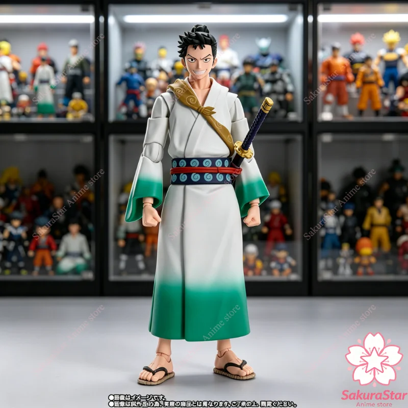 【disponibile】bandai-shfiguarts-shf-one-piece-ryuma-anime-action-figure-da-collezione-modello-giocattolo-regalo-di-compleanno-per-bambini