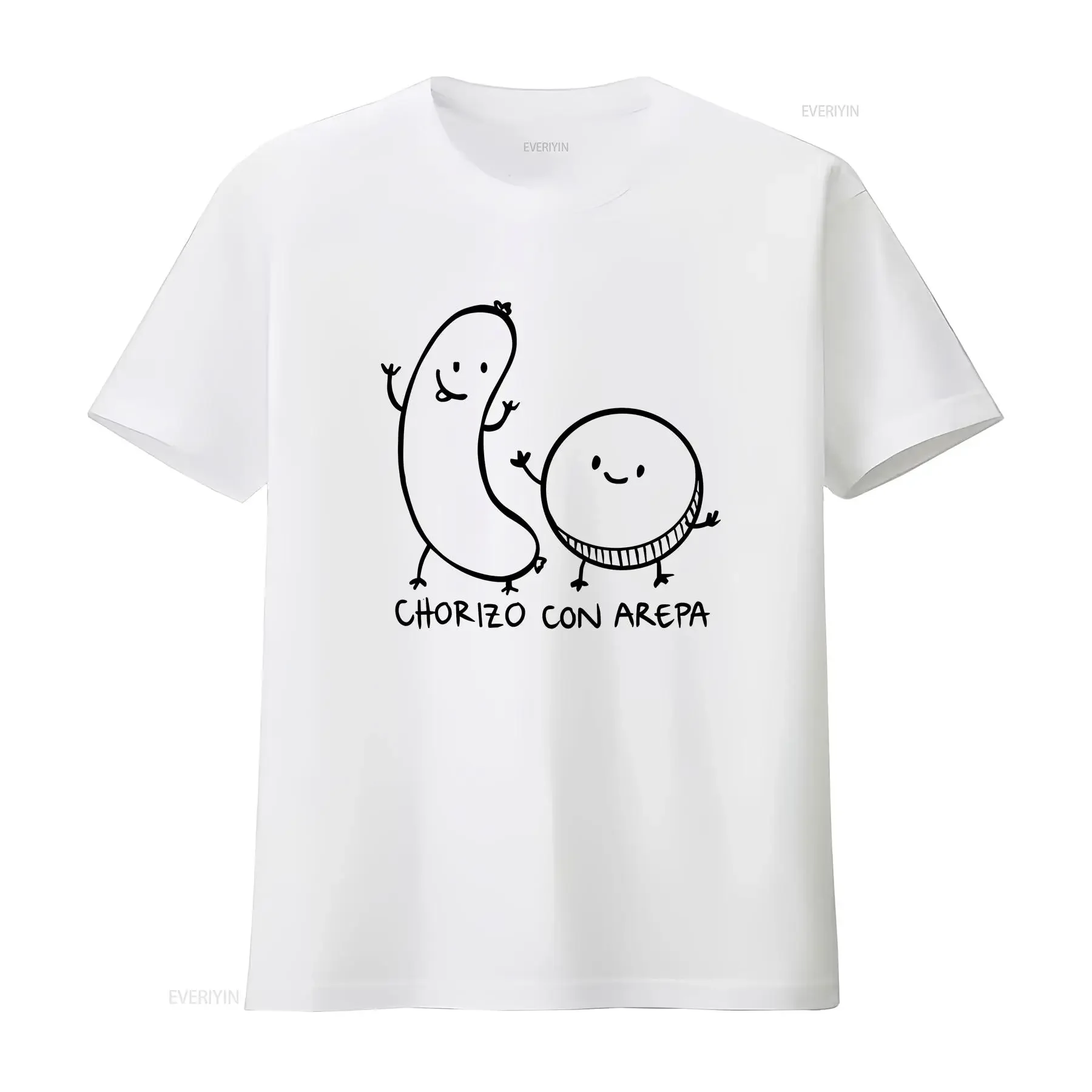 Original Chorizo con Arepa T shirt Perfect gift for Colombians living in the United States Colombia Father Idea vintage Washed