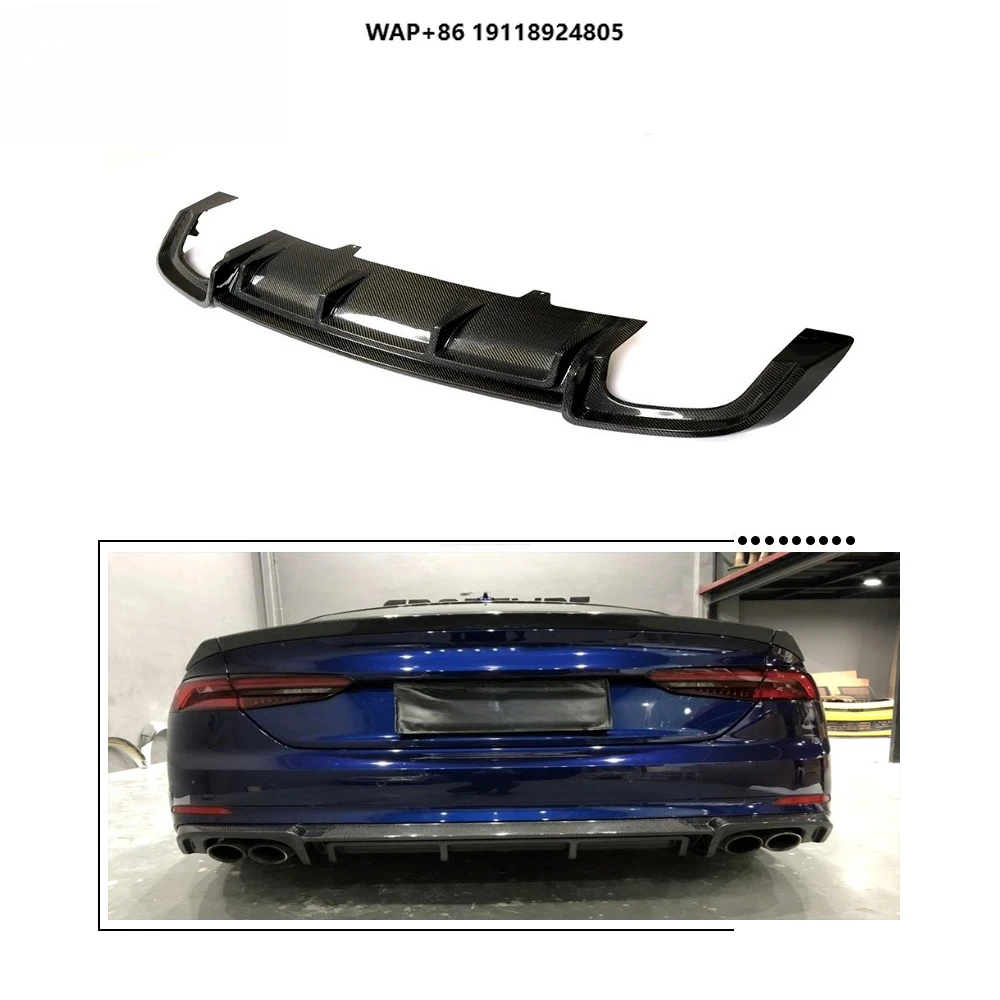 

Carbon Fiber Rear Bumper Diffuser for A5-Sline S5 2-Door 4-Door 2017-2018