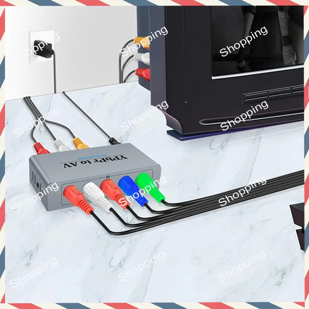 

Преобразователь M20K Ypbpr, адаптер Ypbpr в AV, адаптер Ypbpr в AV поддерживает 1080P/720P для DVD, PS3, Bluetooth-Ray-плеера, новая вилка европейского стандарта HD TV