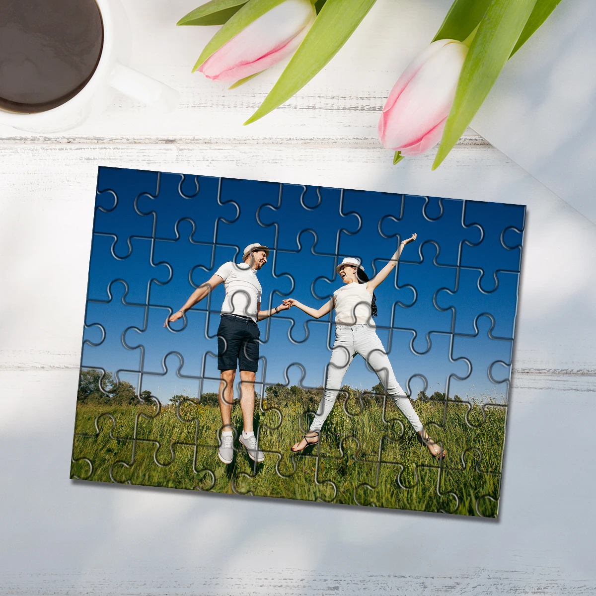 35/300/500/1000pcs Personalized Custom Photo Puzzle couple photos Parent-Child Interactive Diy Assemble Game Toy view 2